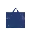 Shopper in PP  riciclato laminato 120g/m2, manici corti e soffietto Handle
