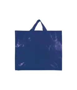 Shopper in PP  riciclato laminato 120g/m2, manici corti e soffietto Handle