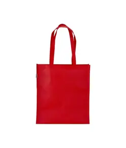 Shopper in R-pet 80 g/m2 con soffietto e manici lunghi Handle