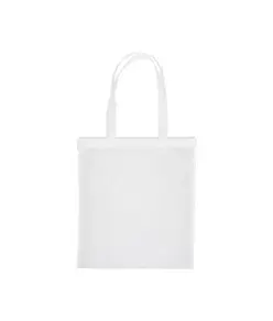 Shopper in R-pet 80 g/m2 con soffietto e manici lunghi Handle