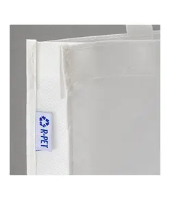 Shopper in R-pet 80 g/m2 con soffietto e manici lunghi Handle