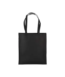 Shopper in R-pet 80 g/m2 con soffietto e manici lunghi Handle