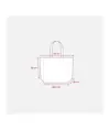 Shopper in R-PET laminato con soffietto alla base - manici lunghi in poliestere Handle