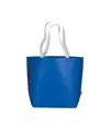 Shopper in R-PET laminato con soffietto alla base - manici lunghi in poliestere Handle