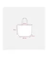 Shopper in R-PET laminato con soffietto alla base - manici lunghi in poliestere Handle