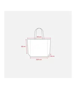 Shopper in R-PET laminato con soffietto alla base - manici lunghi in poliestere Handle