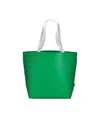 Shopper in R-PET laminato con soffietto alla base - manici lunghi in poliestere Handle
