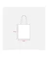 Shopper in TNT 70 g/m2 termosaldato, manici lunghi Handle