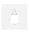 Shopper in TNT 70 g/m2 termosaldato, manici lunghi Handle