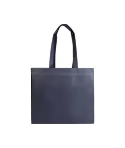 Shopper in TNT laminato, manici lunghi e soffietto Handle