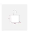 Shopper in TNT laminato, manici lunghi e soffietto Handle