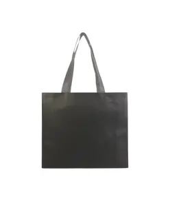 Shopper in TNT laminato, manici lunghi e soffietto Handle