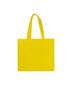 Shopper in TNT laminato, manici lunghi e soffietto Handle