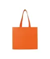 Shopper in TNT laminato, manici lunghi e soffietto Handle