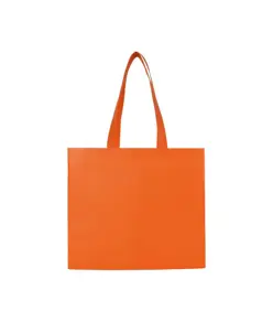 Shopper in TNT laminato, manici lunghi e soffietto Handle