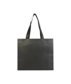 Shopper in TNT laminato, manici lunghi e soffietto Handle
