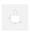 Shopper in TNT laminato, manici lunghi e soffietto Handle