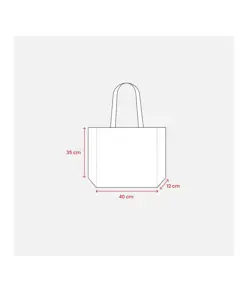 Shopper in TNT laminato, manici lunghi e soffietto Handle