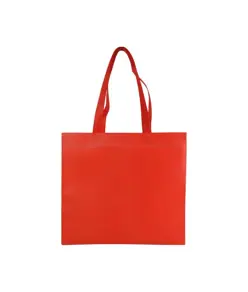 Shopper in TNT laminato, manici lunghi e soffietto Handle