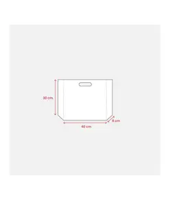 Shopper in TNT laminato metallizzata, manici corti Handle