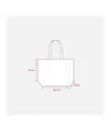 Shopper in TNT laminato metallizzata, manici lunghi e soffietto Handle