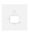 Shopper in TNT laminato metallizzata, manici lunghi e soffietto Handle