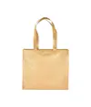 Shopper in TNT laminato metallizzata, manici lunghi e soffietto Handle