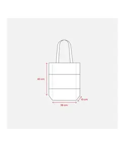 Shopper in TNT termosaldato con soffietto, manici 65 cm Handle