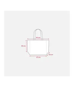 Shopper in TNT termosaldato con stampa tricolore, soffietto alla base e manici lunghi Handle