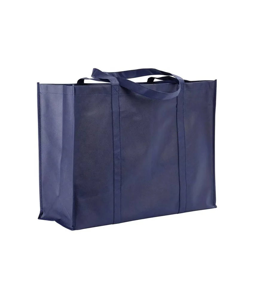 20 pezzi Shopper maxi con soffietto in TNT 100 g/m2 cucito, manici lunghi Handle