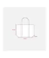 Shopper maxi con soffietto in TNT 100 g/m2 cucito, manici lunghi Handle