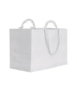 Shopper maxi in polipropilene riciclato con manici doppi a nastro (corti e lunghi) Handle