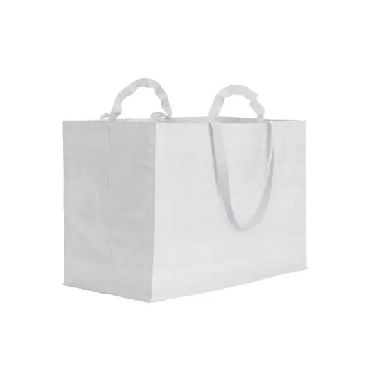 Shopper maxi in polipropilene riciclato con manici doppi a nastro (corti e lunghi) Handle