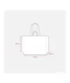 Shopper maxi in polipropilene riciclato con manici doppi a nastro (corti e lunghi) Handle