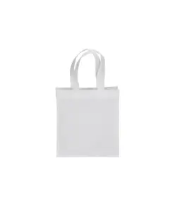 Shopper mini con soffietto in  R-pet 80 g/m2 con soffietto, manici corti Handle
