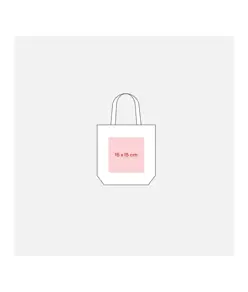 Shopper mini con soffietto in  R-pet 80 g/m2 con soffietto, manici corti Handle