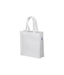 Shopper mini con soffietto in  R-pet 80 g/m2 con soffietto, manici corti Handle