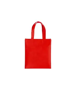 Shopper mini con soffietto in  R-pet 80 g/m2 con soffietto, manici corti Handle