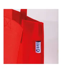 Shopper mini con soffietto in  R-pet 80 g/m2 con soffietto, manici corti Handle