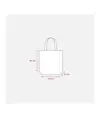 Shopper mini con soffietto in TNT 80 g/m2, manici corti Handle