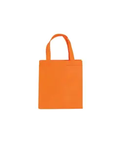 Shopper mini con soffietto in TNT 80 g/m2, manici corti Handle
