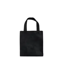 Shopper mini con soffietto in TNT 80 g/m2, manici corti Handle