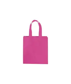 Shopper mini con soffietto in TNT 80 g/m2, manici corti Handle