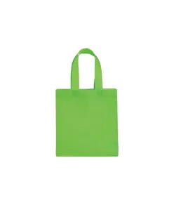 Shopper mini con soffietto in TNT 80 g/m2, manici corti Handle
