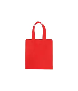 Shopper mini con soffietto in TNT 80 g/m2, manici corti Handle