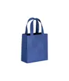 Shopper mini con soffietto in TNT 80 g/m2, manici corti Handle
