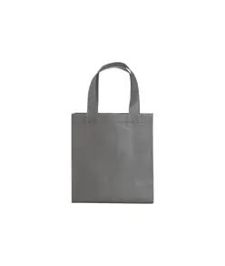 Shopper mini con soffietto in TNT 80 g/m2, manici corti Handle