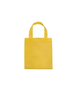 Shopper mini con soffietto in TNT 80 g/m2, manici corti Handle