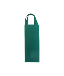 Shopper porta bottiglia in TNT 100 g/m2  termosaldato, manici corti Handle