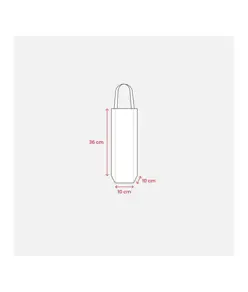 Shopper porta bottiglia in TNT 100 g/m2  termosaldato, manici corti Handle
